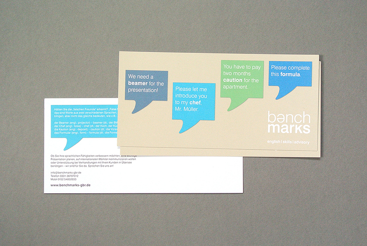 Sprachschule für Business English – Mailing