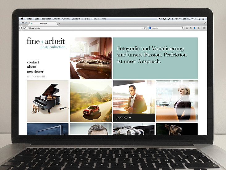 Büro für Postproduktion – Website