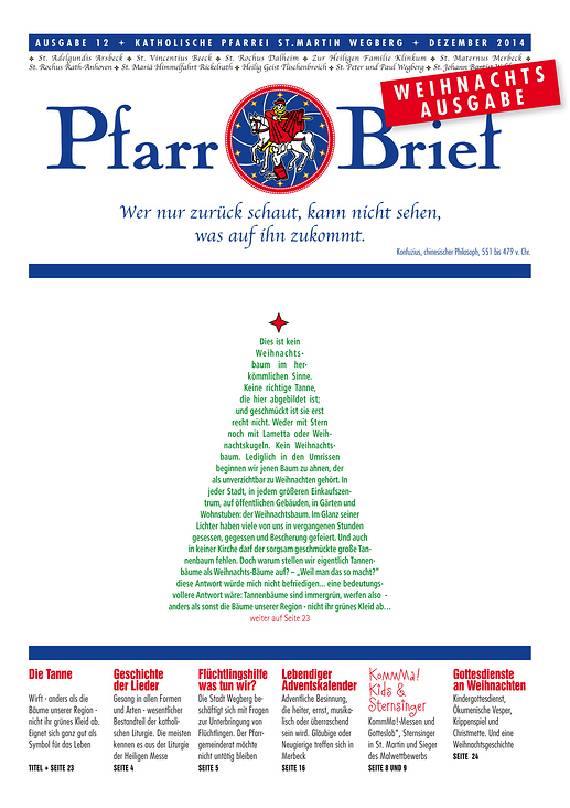 Pfarrbrief St. Martin Wegberg Dezember 2014