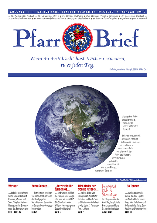 Pfarrbrief St. Martin Wegberg Januar 2015