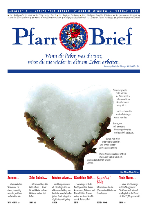 Pfarrbrief St. Martin Wegberg Februar 2015