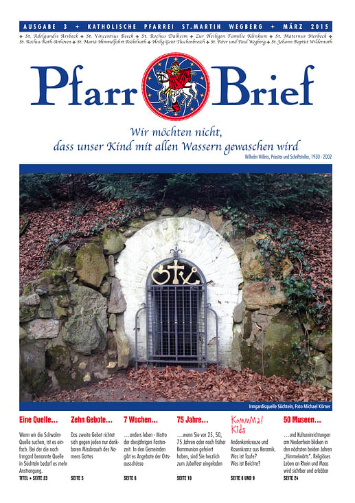 Pfarrbrief St. Martin Wegberg März 2015