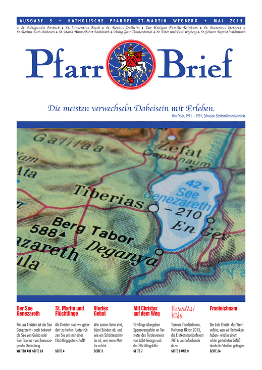 Pfarrbrief St. Martin Wegberg Mai 2015