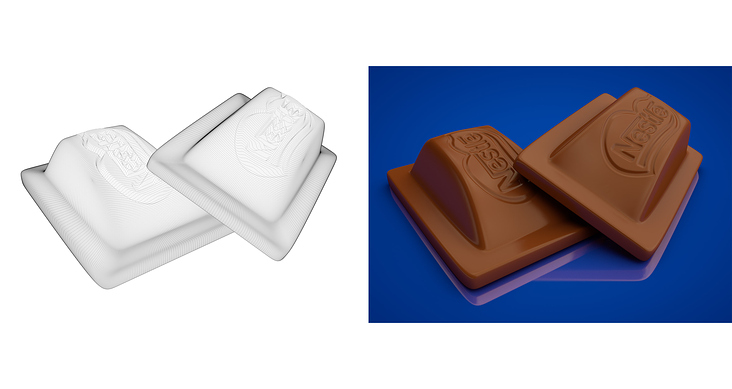 Schokolade 3D – Freie Arbeit
