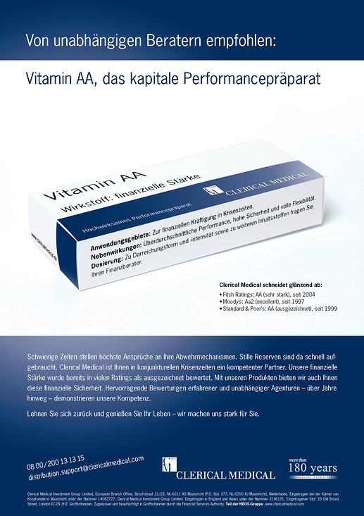 Anzeige Fachmagazin 2 Clerical Medical