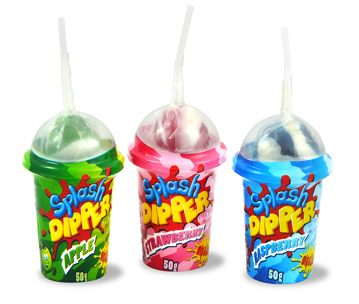 Becher Lutscher „Splash Dipper“ für Alex Sweets