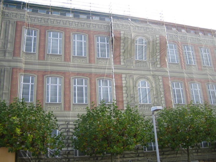 Baugerüstgestaltung – Rathaus Düsseldorf