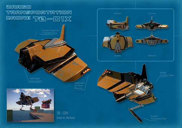 Cargo Transportation Drone TB-01X