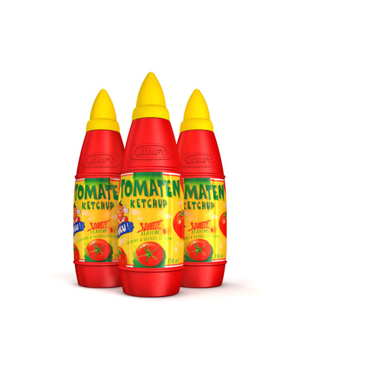 Verpackungs Design Ketchupflasche für Kraft