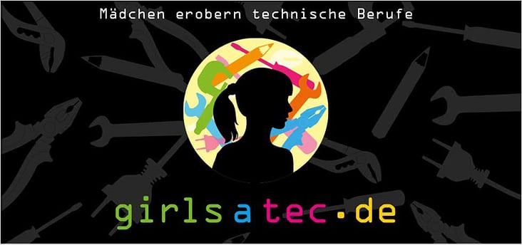 Logo und Corporate-Design für girlsatec