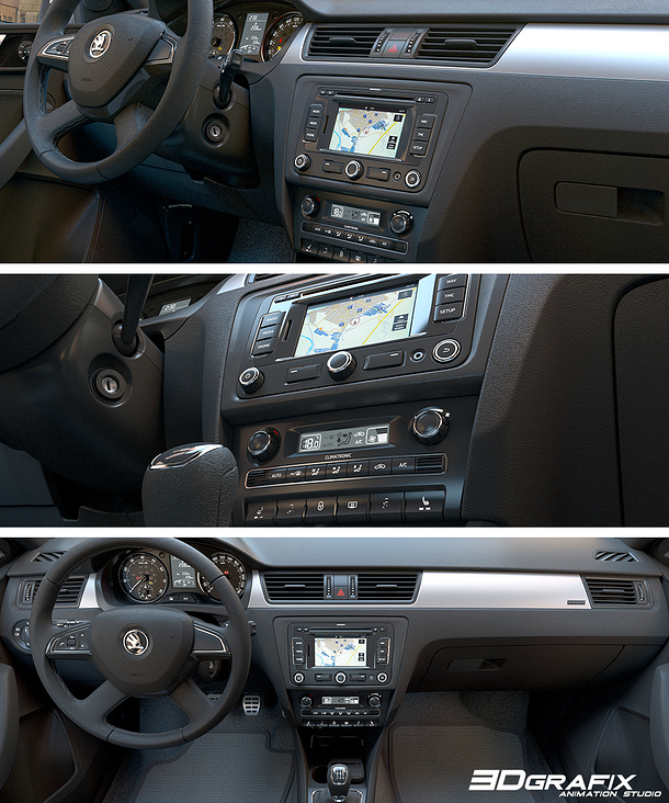 Automotive Rendering, Interior…Maya 3d, Redshift 3D