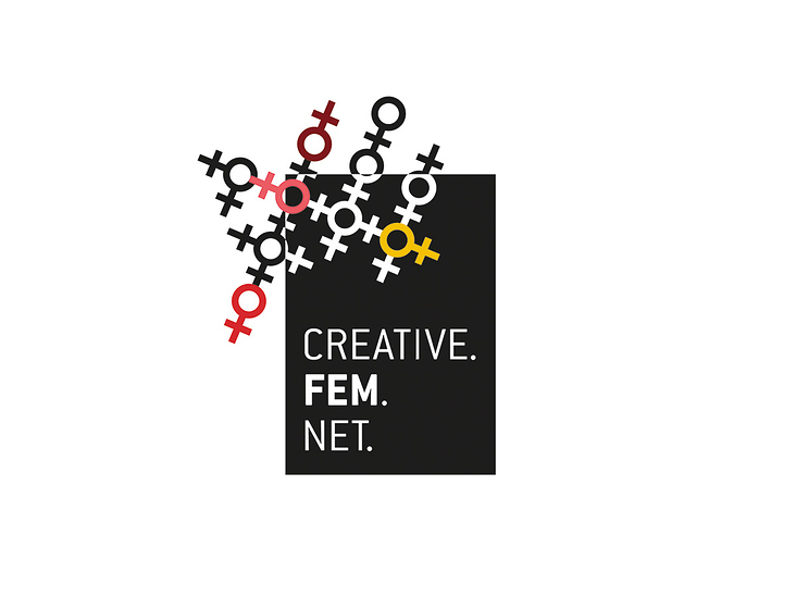 Logo-Entwicklung für die Veranstaltung Creative. Fem. Net. Karlsruhe 2015