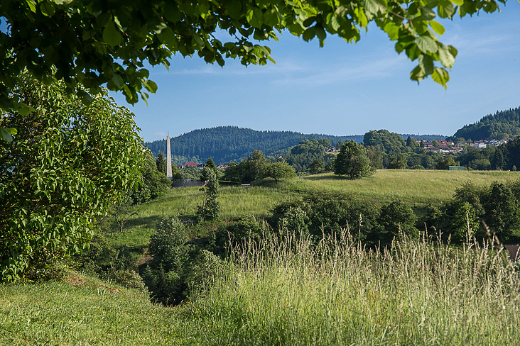 Engelsteig mit Blick auf das Kriegerdenkmal