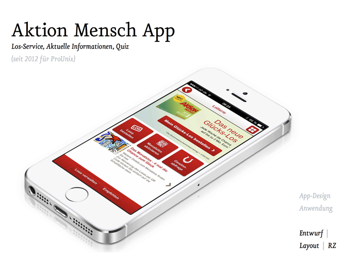App-Design Aktion Mensch