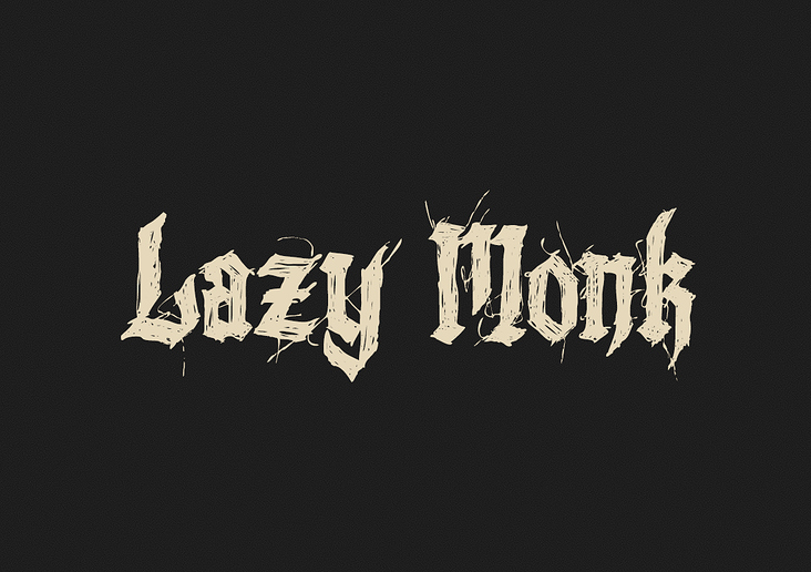 Lazy Monk – Font