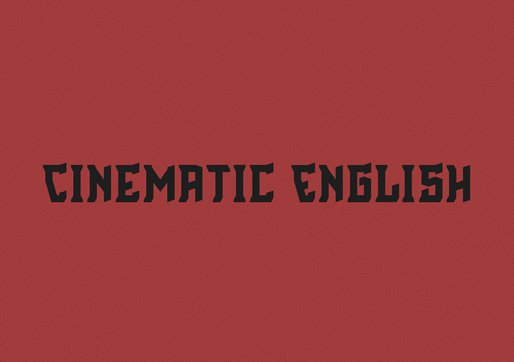 Cinematic English – Font