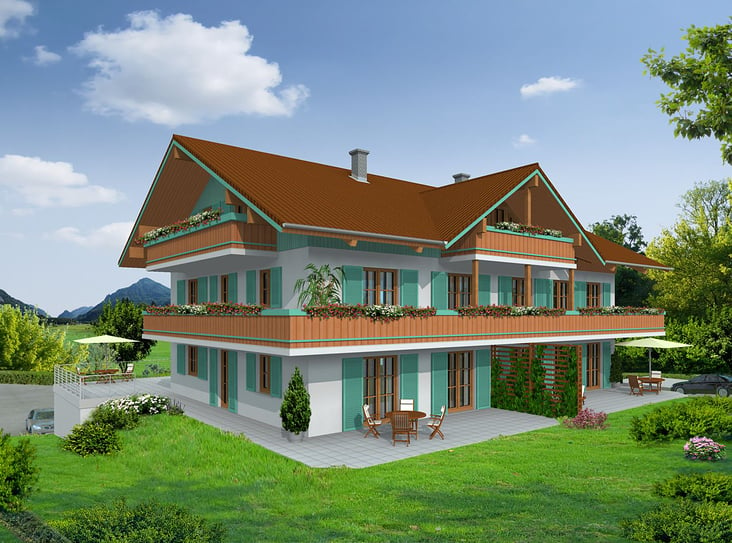 Architekturvisualisierung Landhaus