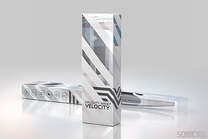 Verpackungsdesign Velocity Magic Wand (3D Visualisierung)