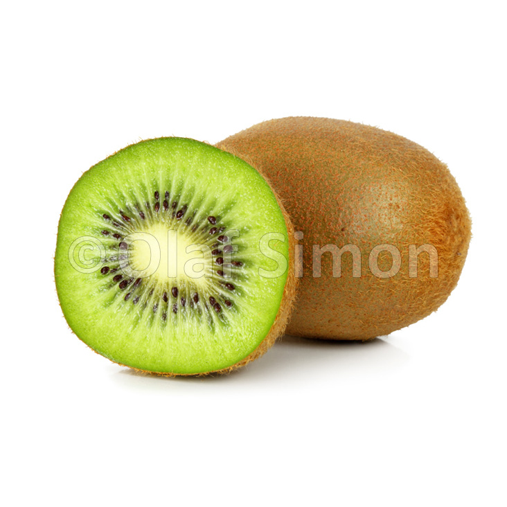 Kiwi isoliert auf weißen Hintergrund