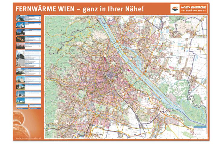 Netzplan für Wien Energie Fernwärme