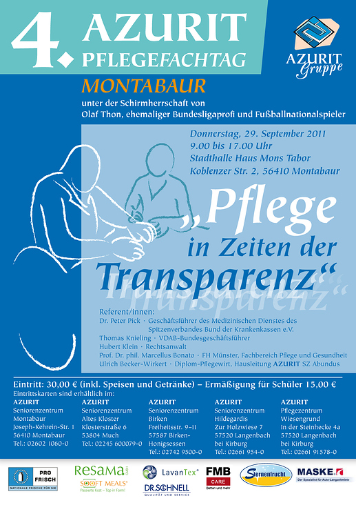 Plakat Pflegafachtag 2011