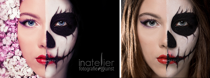 Sugar Skull Shooting (vorher/nachher)