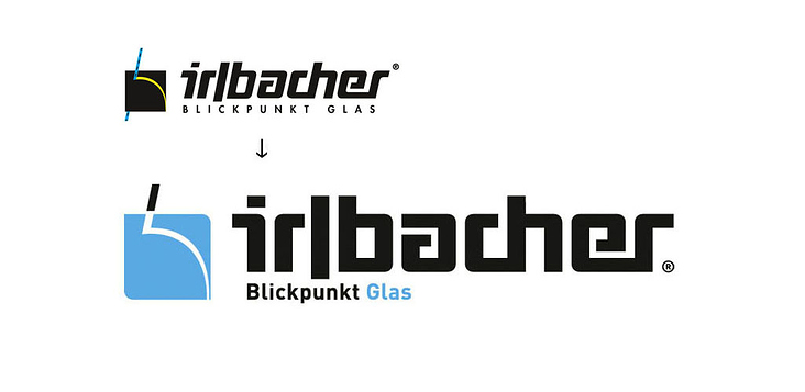 Behutsame Modernisierung und Aufklarung einen Logos für eine Hightecglas-Firma