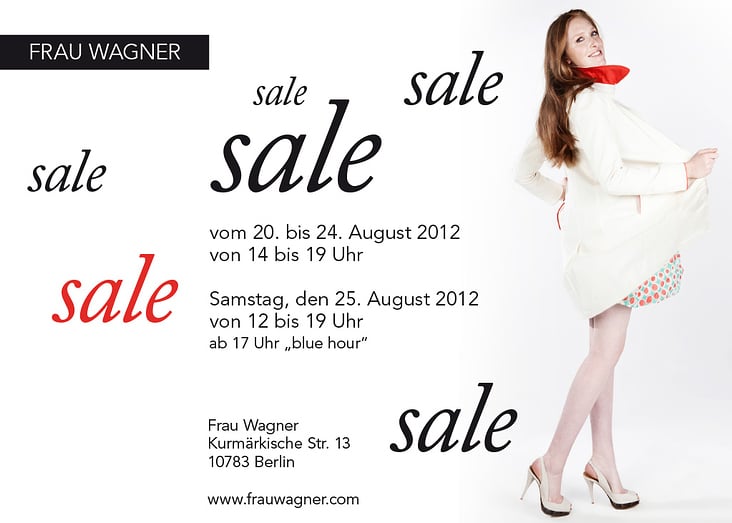 Frau Wagner – Flyer