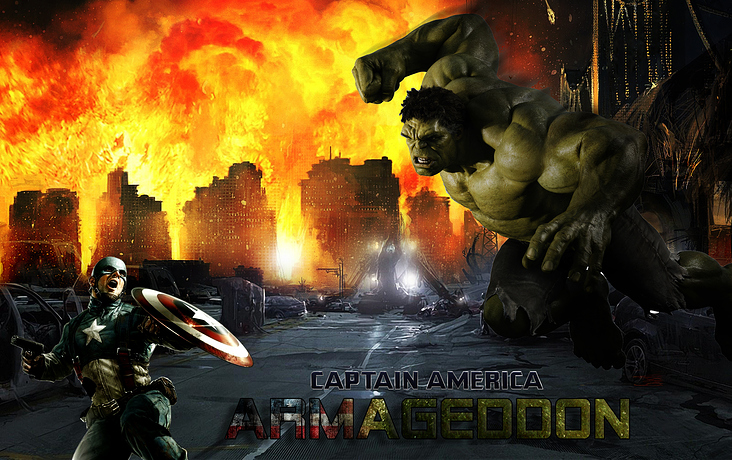 Mögliches Filmplakat (Hulk vs Captain America)