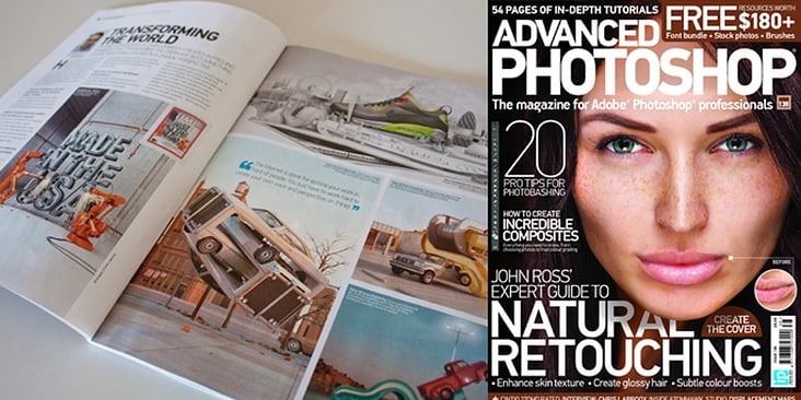 5 page interview with artist Chris Labrooy for Advanced Photoshop Magazine / Imagine Publishing.