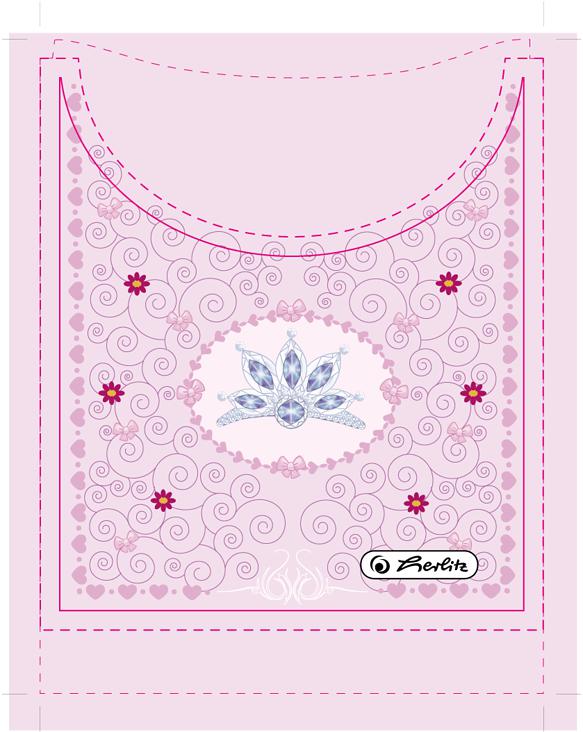 Flexi Front-Pocket-princess herlitz- in Illustrator