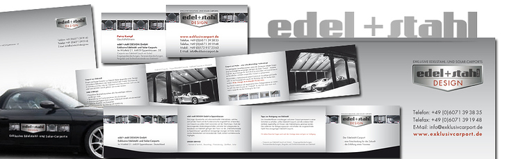 Corporate Design für „edel+stahl Design“