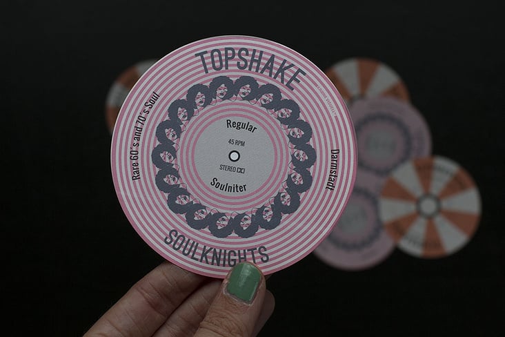 Sticker für DJ-Team >Topshake<, Darmstadt