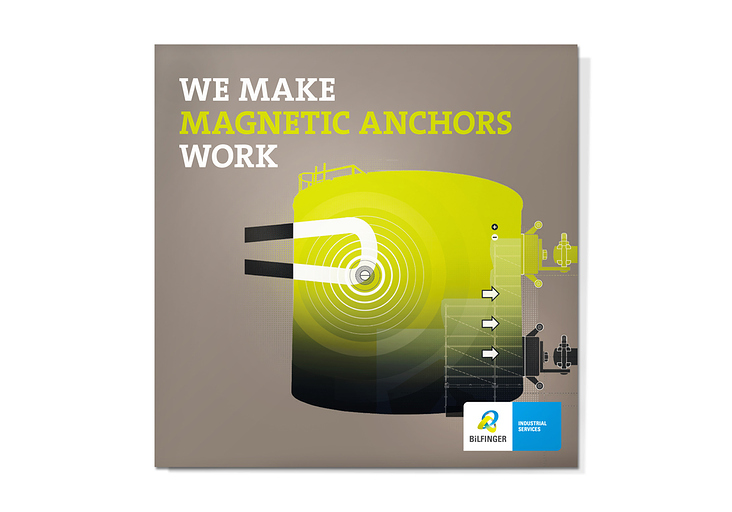 Illustration Magnetic Anchors for Industry, Bilfinger NL, 2015