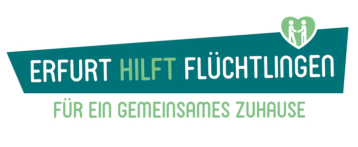 Logoentwicklung Erfurt hilft Flüchtlingen