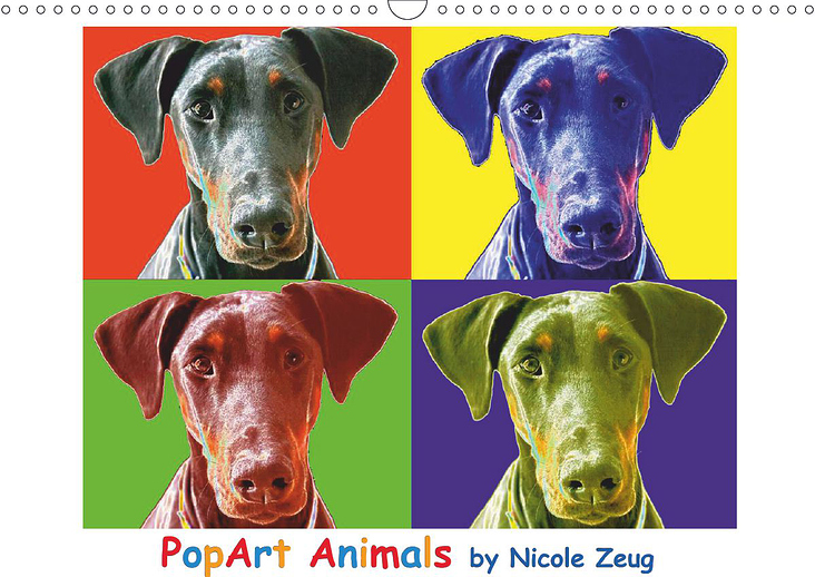 Popart Animals, Kalender by Nicole Zeug, nicolezeug.de
