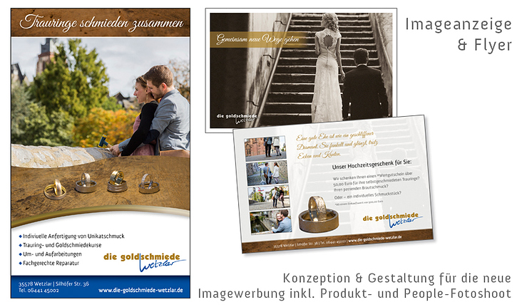 Image-Prospekt und Image-Anzeige