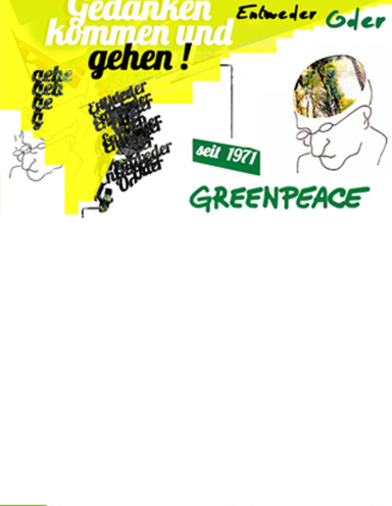 Teaser Inseratenkampagne für Greenpeace