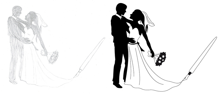 Illustration – Brautpaar