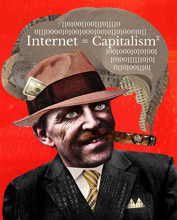 Taz-Titel: Internet-Kapitalismus