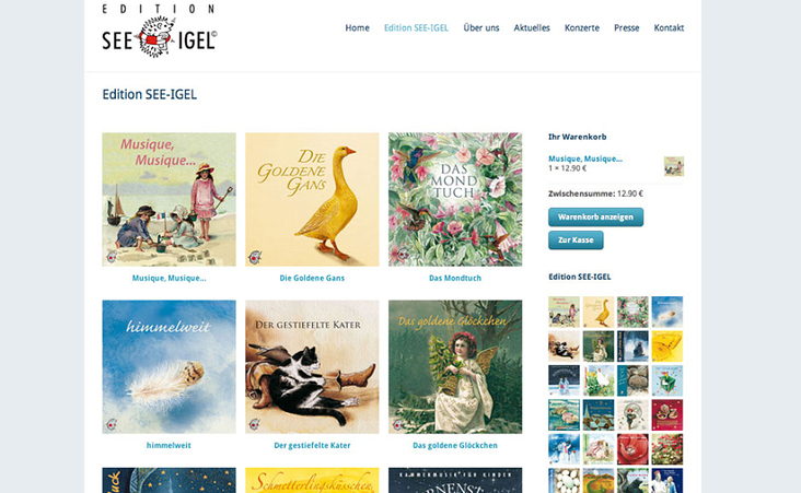 See-Igel: Responsives Web Design, Programmierung und Shop
