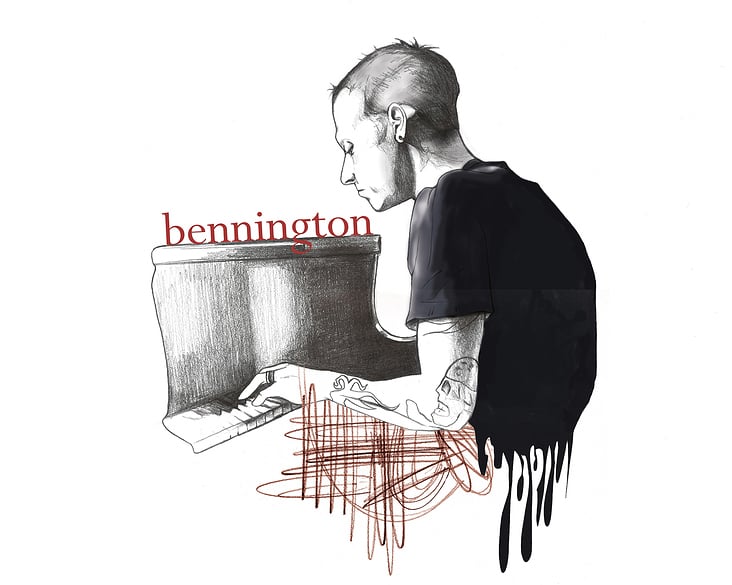 Portraitillustration – Chester Bennington