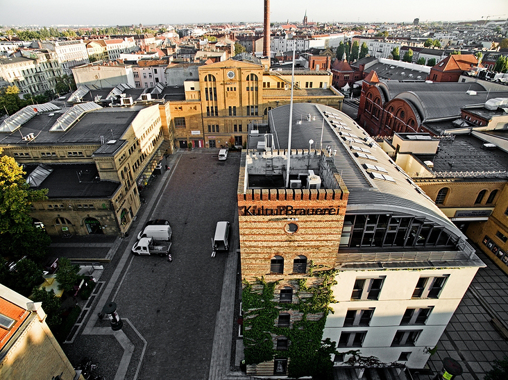 Luftaufnahme Kulturbrauerei Berlin