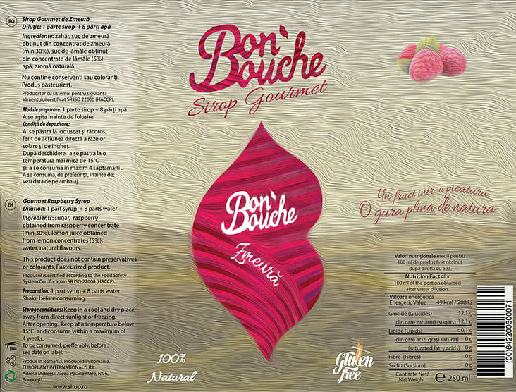 Bon’Bouche Gourmet Syrup Label2