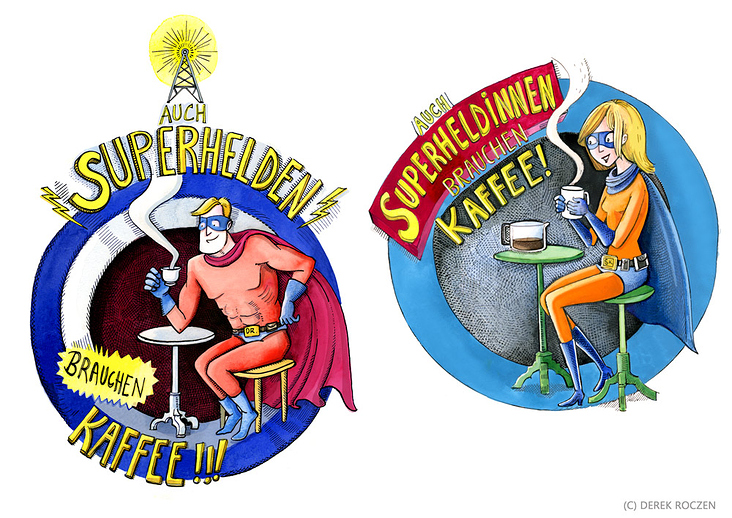 Superhelden brauchen keinen Kaffee