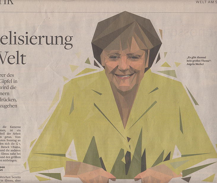 Merkel 2 Für die „Welt am Sonntag