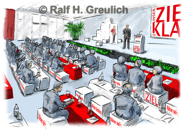 Illustration für eine Eventagentur