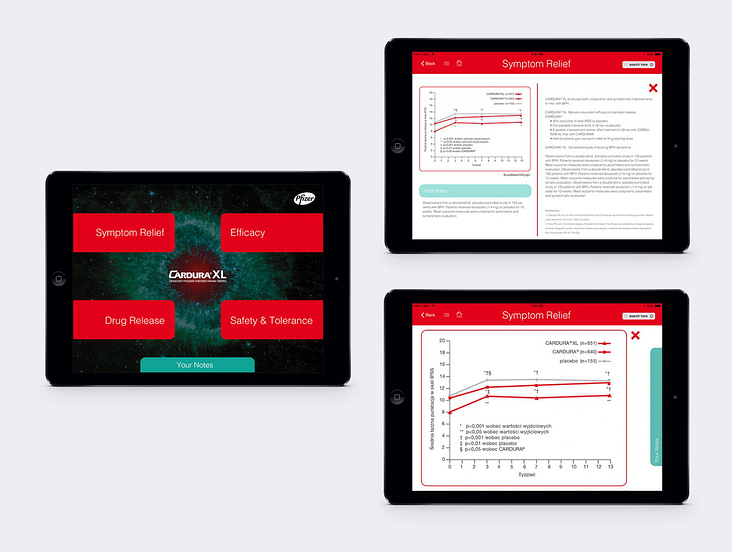 iPad App Design für die Ärzte