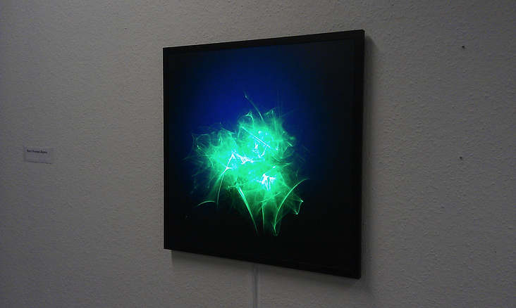 LED Panel Laserbild „Photonic Nebula I“