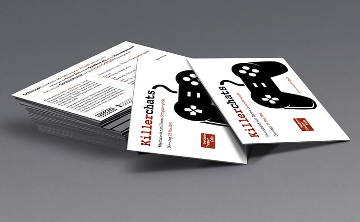 Flyer für „theaterfalle Zürich“